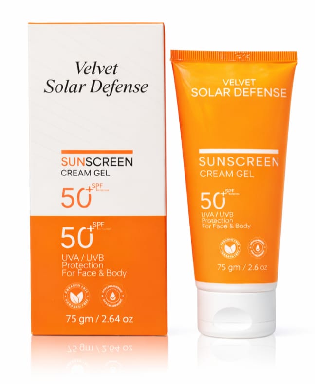 Velvet Solar Defense – Sunscreen Cream Gel SPF 50+